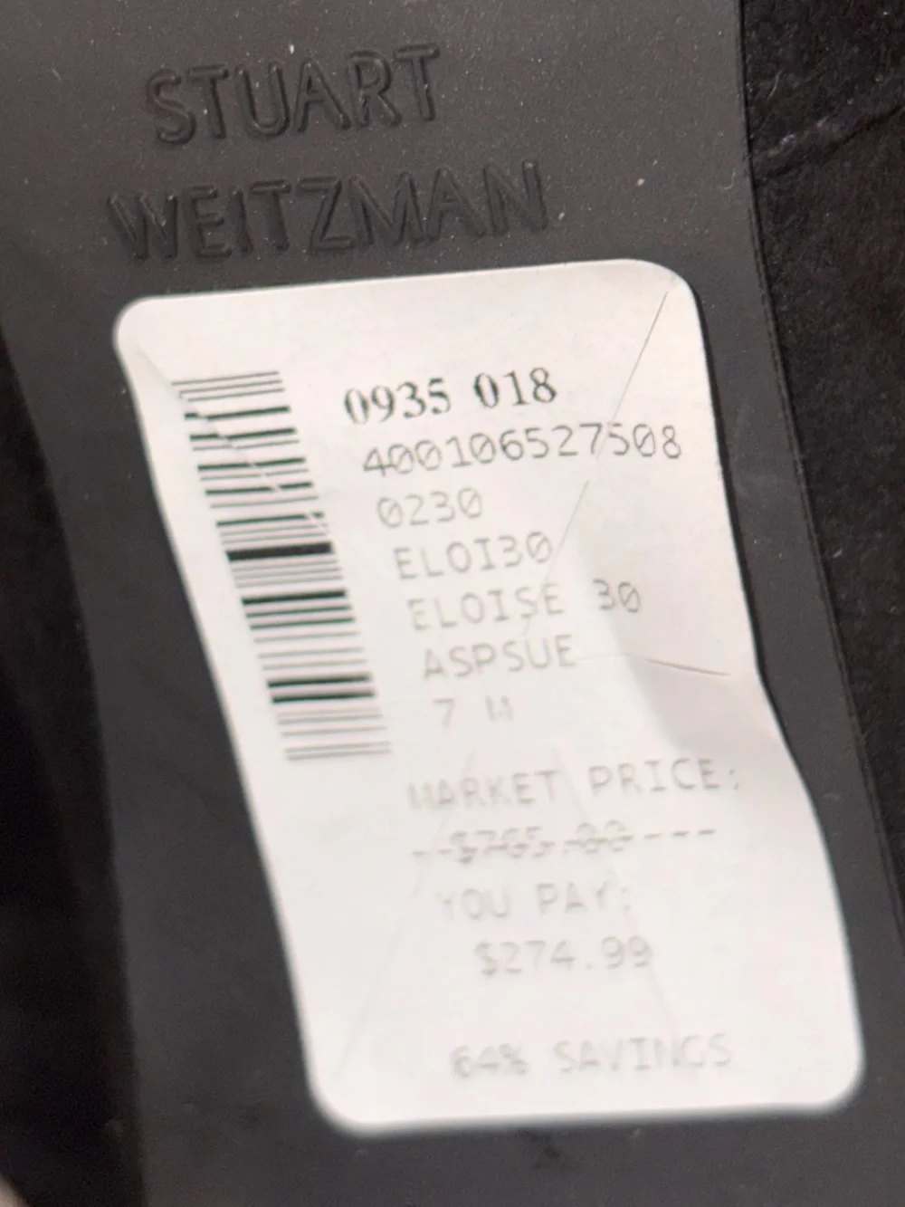 NWT 🎊 Stuart Weitzman Black Eloise 30 suede over the knee Boots. Size 7